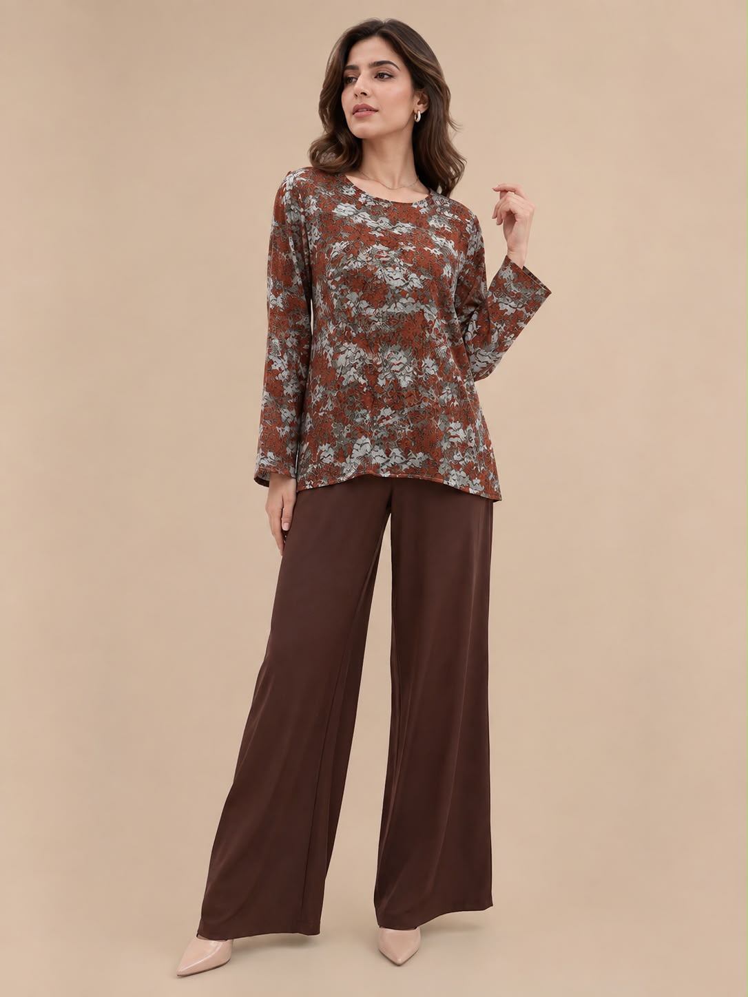 Floral Printed Georgette Co-Ord Set GHZ-503
