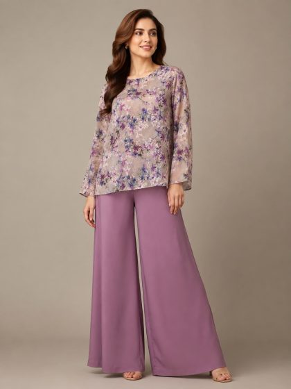 Floral Printed Georgette Co-Ord Set GHZ-506