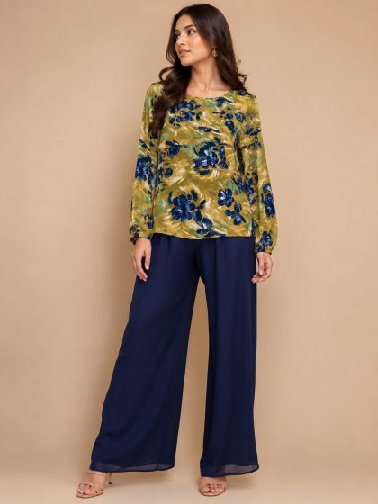 Floral Printed Georgette Co-Ord Set GHZ-505