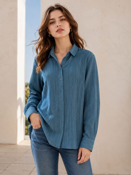 Turkish Textured Shirt — Effortless Luxe GHZ-514