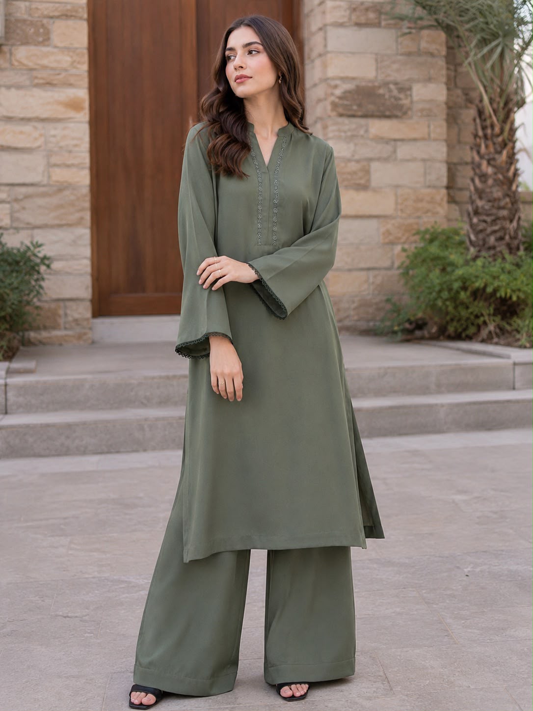 Double Georgette Co-Ord Set GHZ-515