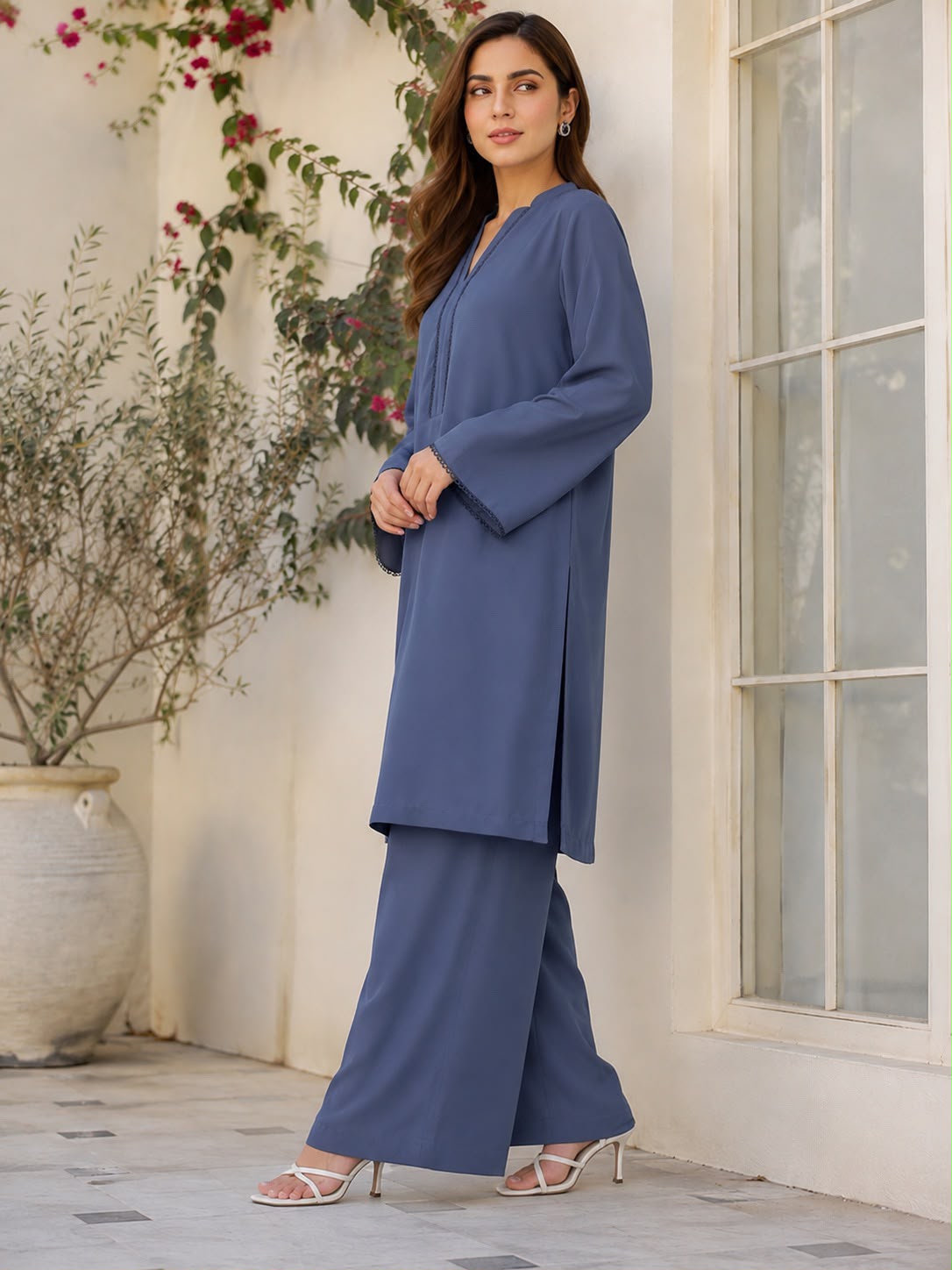 Double Georgette Co-Ord Set GHZ-514 - Image 2