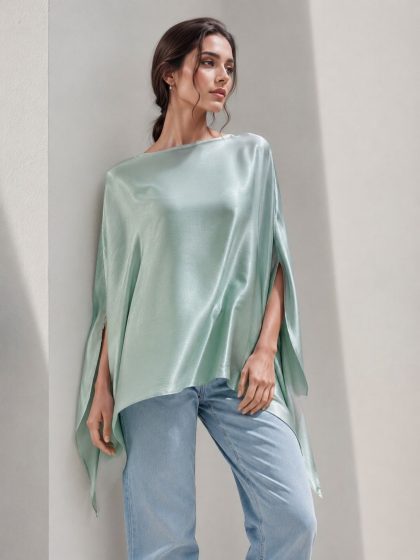 Crinkle Silk Loose-Fit Shirt GHZ-532