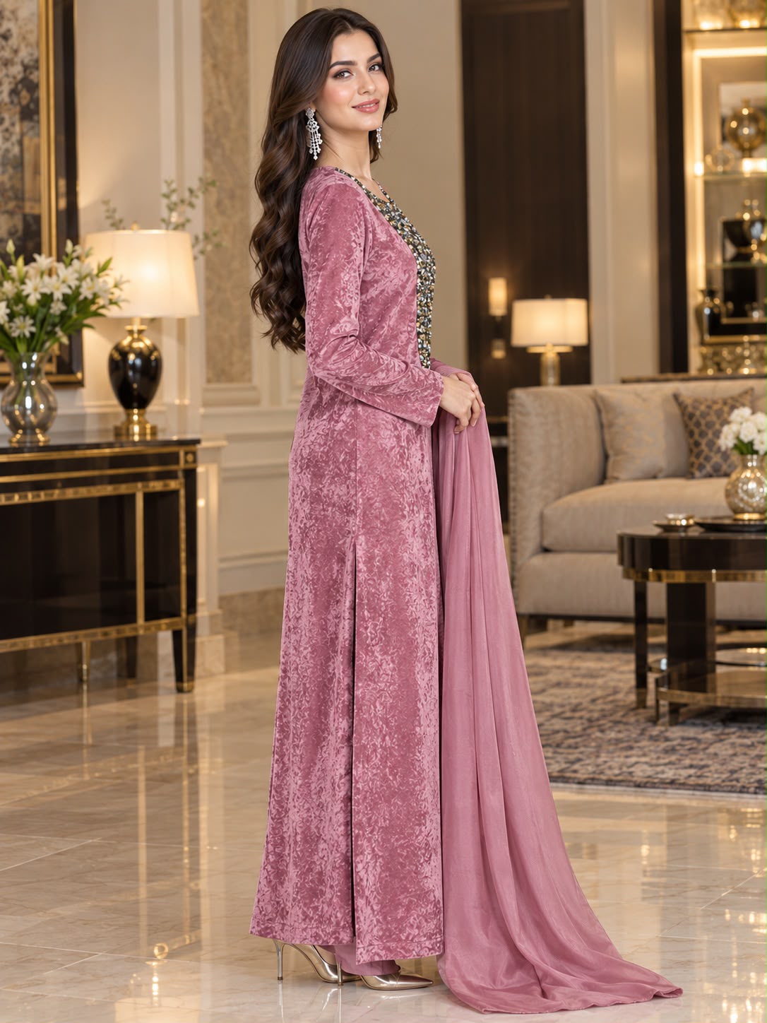 French Velvet Luxury 3-Piece Suit SHZ -119 - Image 2