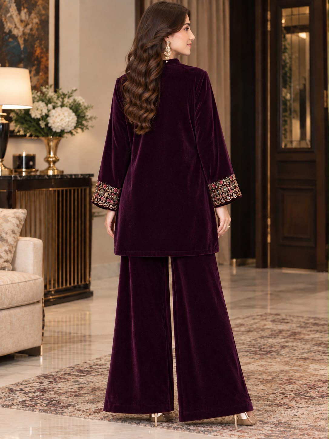 Micro Velvet Co-Ord Set SHZ-121 - Image 2